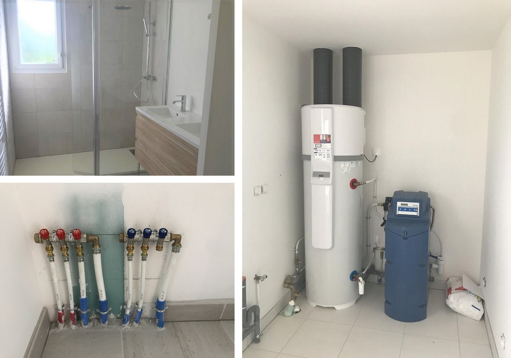 Consultez la chantier : chauffe-eau thermodynamique et adoucisseur à chauvigny - 86