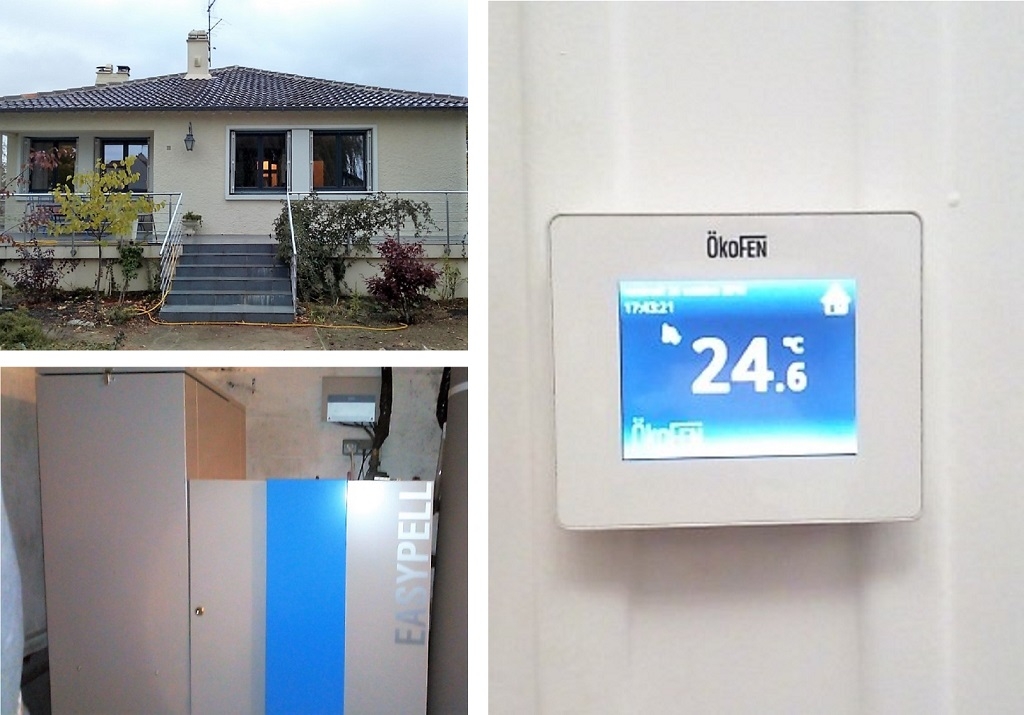Chaudière à granulés Easypell et Chauffe-eau thermodynamique