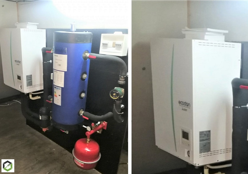 installation d'un système de chauffage complet avec radiateurs et pompe à chaleur: