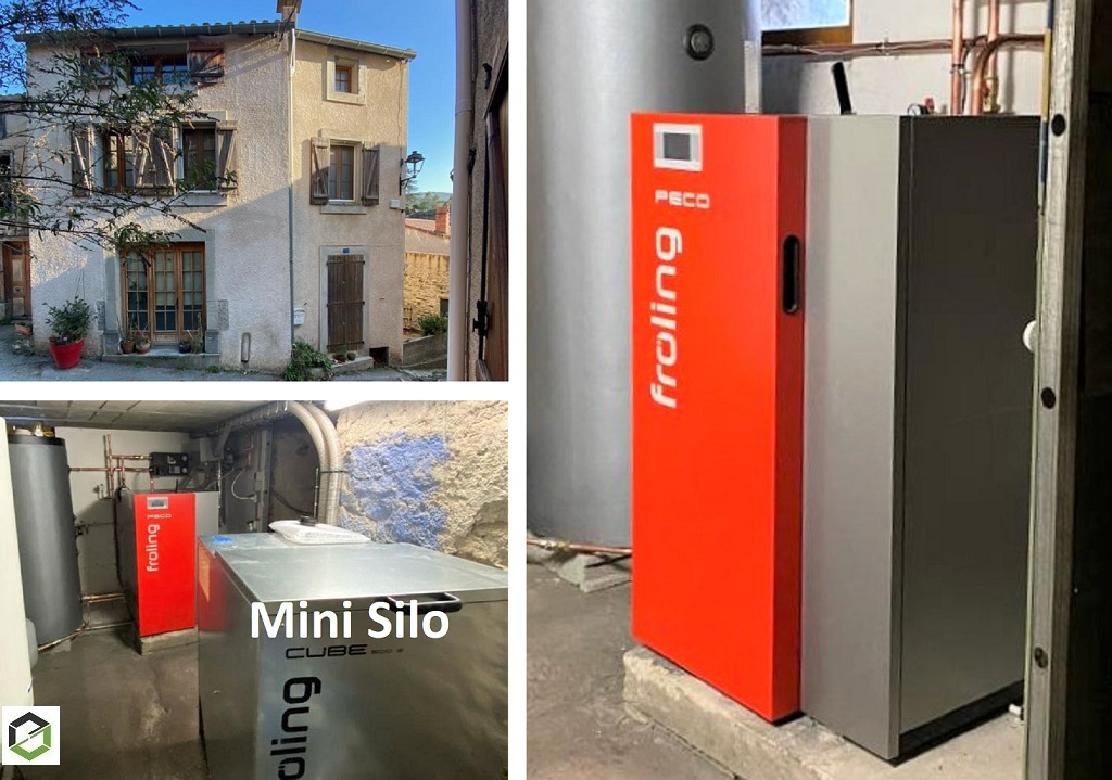 Installation d'une chaudière à granulés de bois FROLING PECO 20Kw en remplacement d'une chaudière fioul