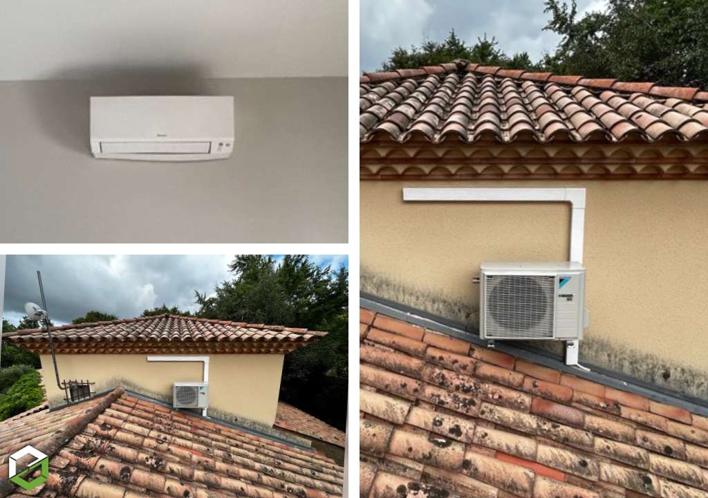 Installation d'une PAC air /air de marque DAIKIN 