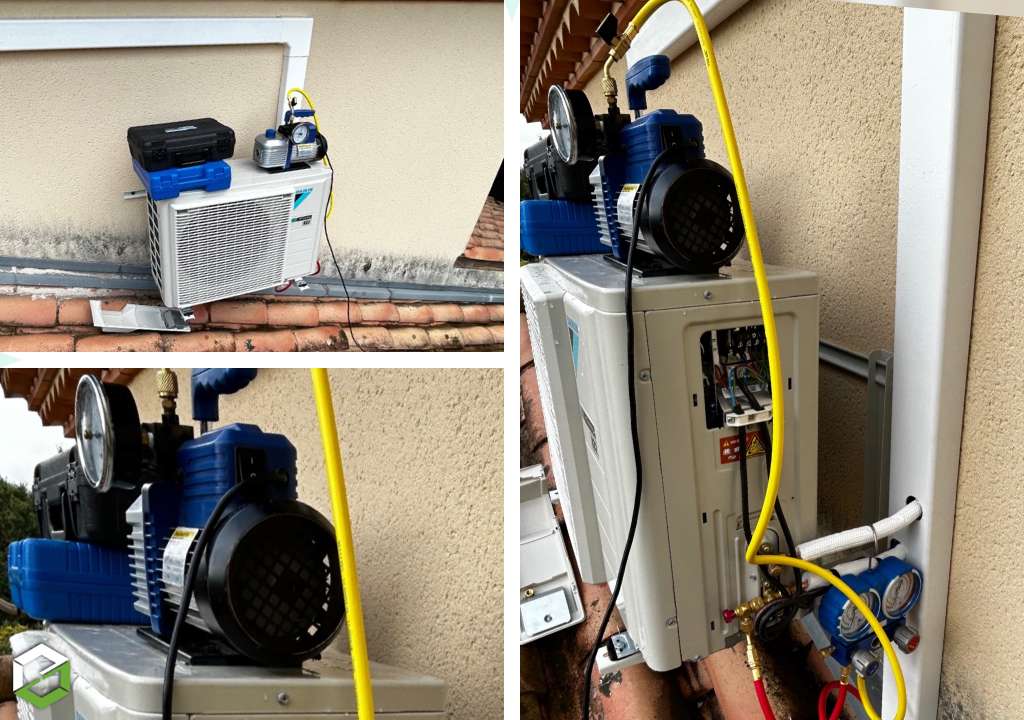 Consultez la chantier : mise en service pompe à chaleur air/air - rge qualipac 