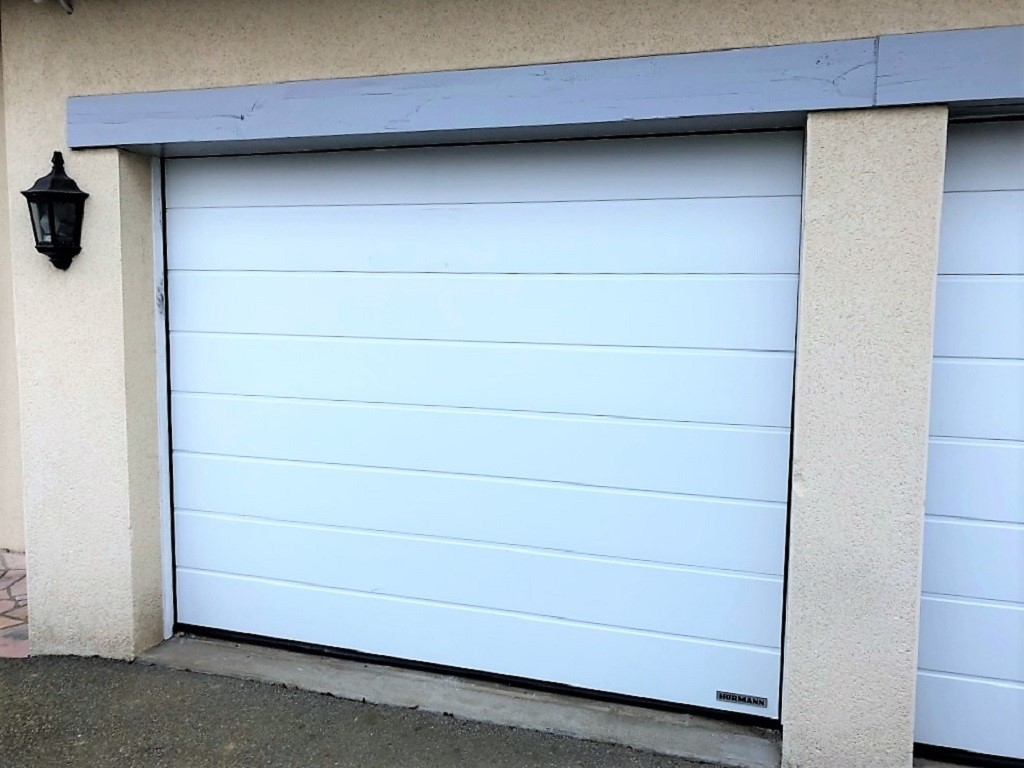 installation porte de garage hormann avec moteur somy