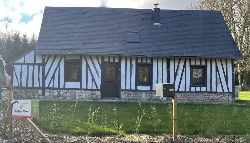 Porte et fenêtres PVC renforcées et volet roulant ALU à Arelaune-en-Seine -Seine Maritime (76)