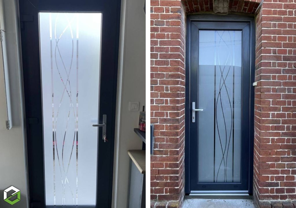Porte d’entrée PVC sur-mesure - Menuisier portes et fenêtres-Seine Maritime (76)