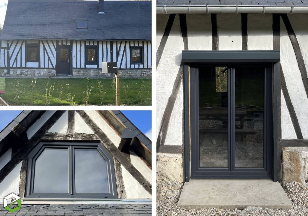 Porte et fenêtres PVC renforcées et volet roulant ALU - Menuisier RGE-Seine Maritime (76)