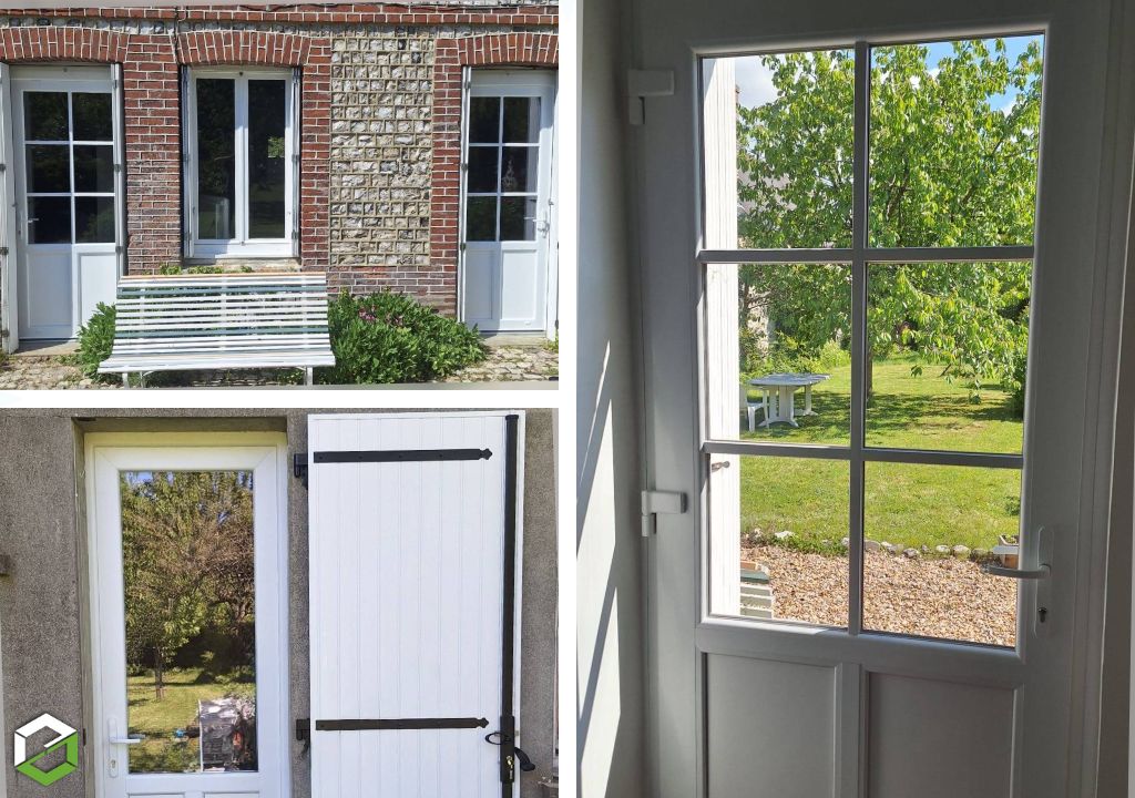 Pose de portes d’entrée et portes de service PVC sur-mesure -Seine Maritime (76)