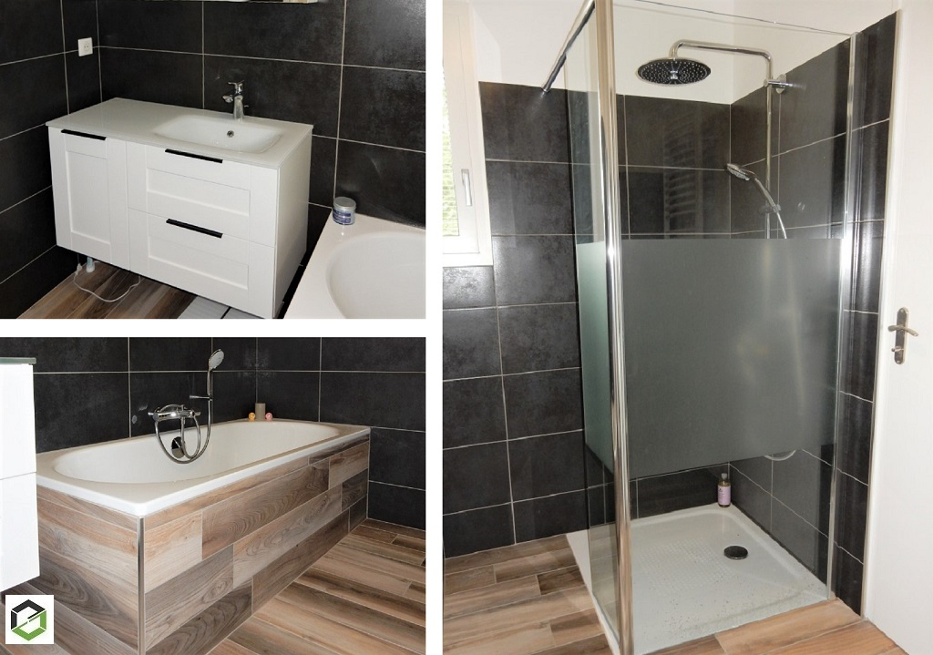 Consultez la chantier : rénovation d'une salle de bains
