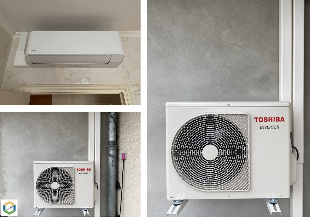 Consultez la chantier : installation climatisation réversible toshiba