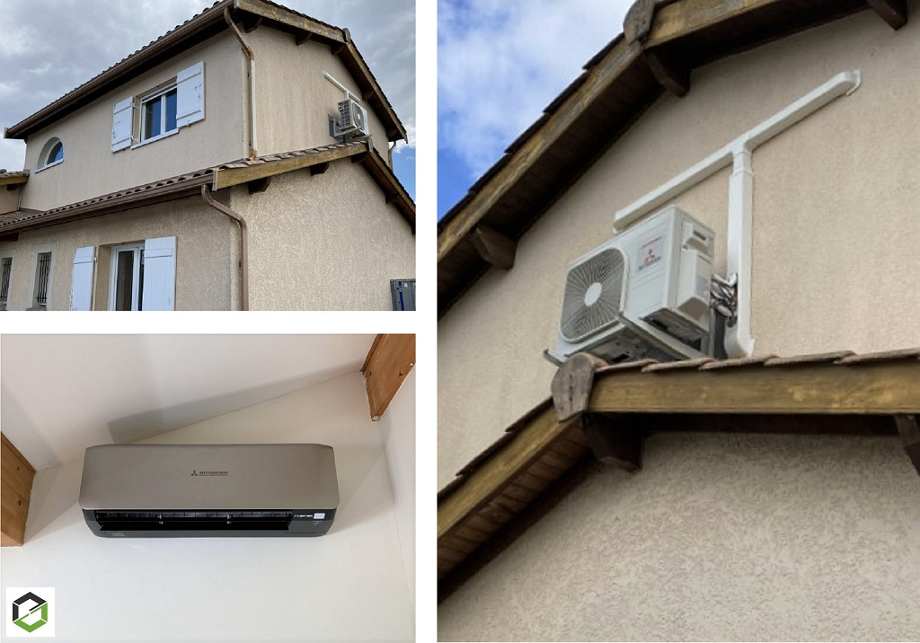 Installation climatisation réversible bi-split MITSUBISHI SRK-ZS