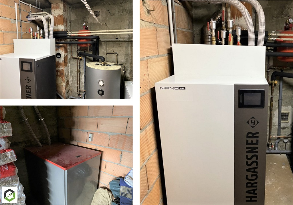 Consultez la chantier : installation chaudière granulés de bois hargassner nano pk
