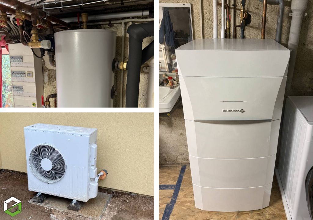 Installation d'une pompe à chaleur air/eau De Dietrich dans la cadre d'une rénovation globale DOREMI