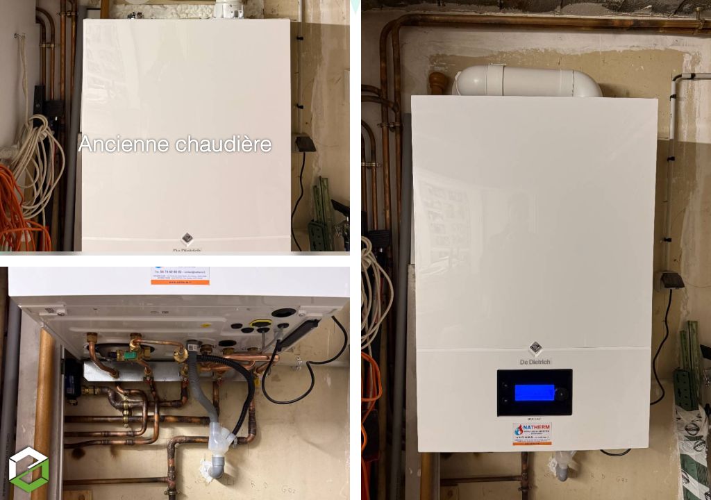 Installation d'une chaudière gaz à condensation DE DIETRICH