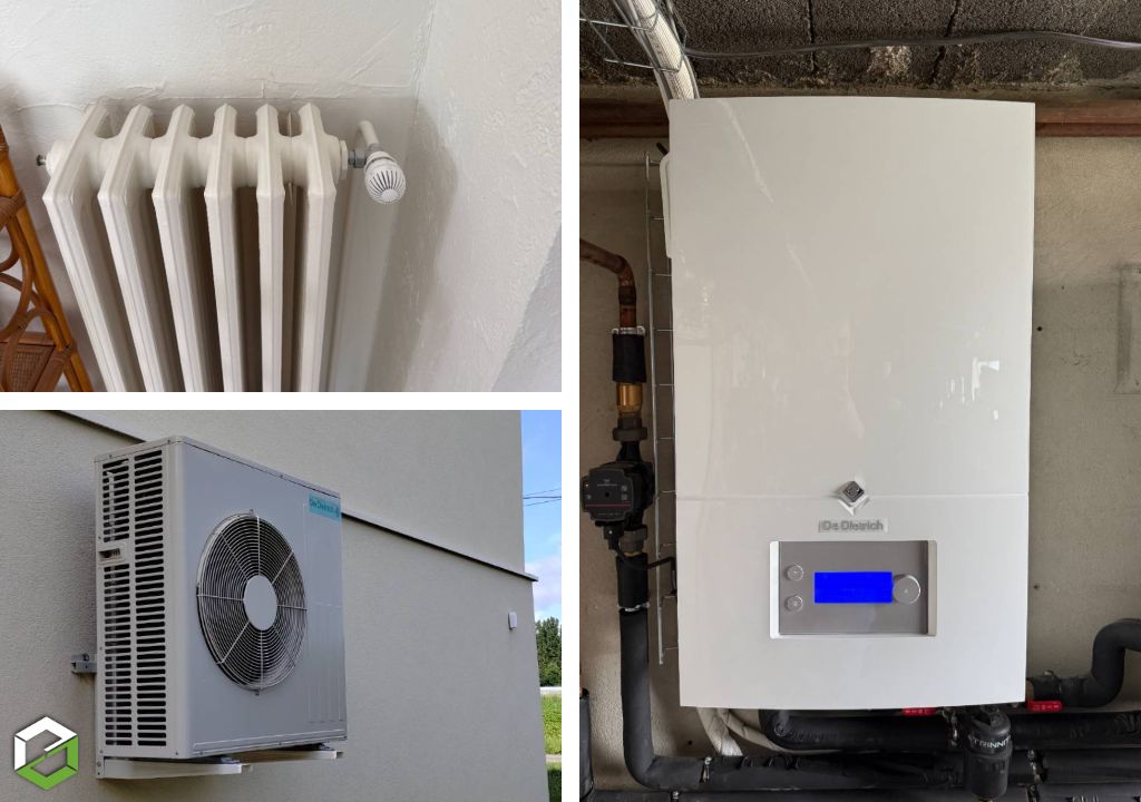 Installation d'une pompe à chaleur DE DIETRICH en remplacement d'une chaudière fuel dans le cadre d'une rénovation globale performante DOREMI