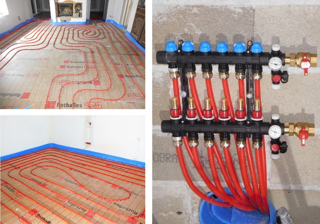 plancher chauffant pour chaudière à granulés - hautes pyrénées
