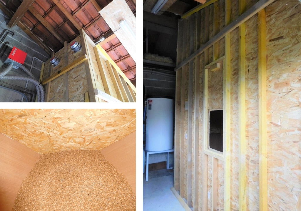 silo pour chaudière à granulés de bois froling