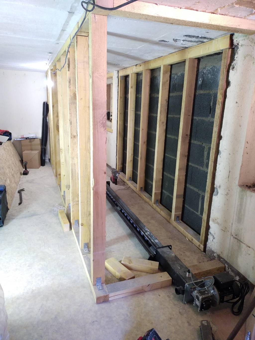 Fabrication d'un silo pour l'alimentation d'une chaudière à granulés