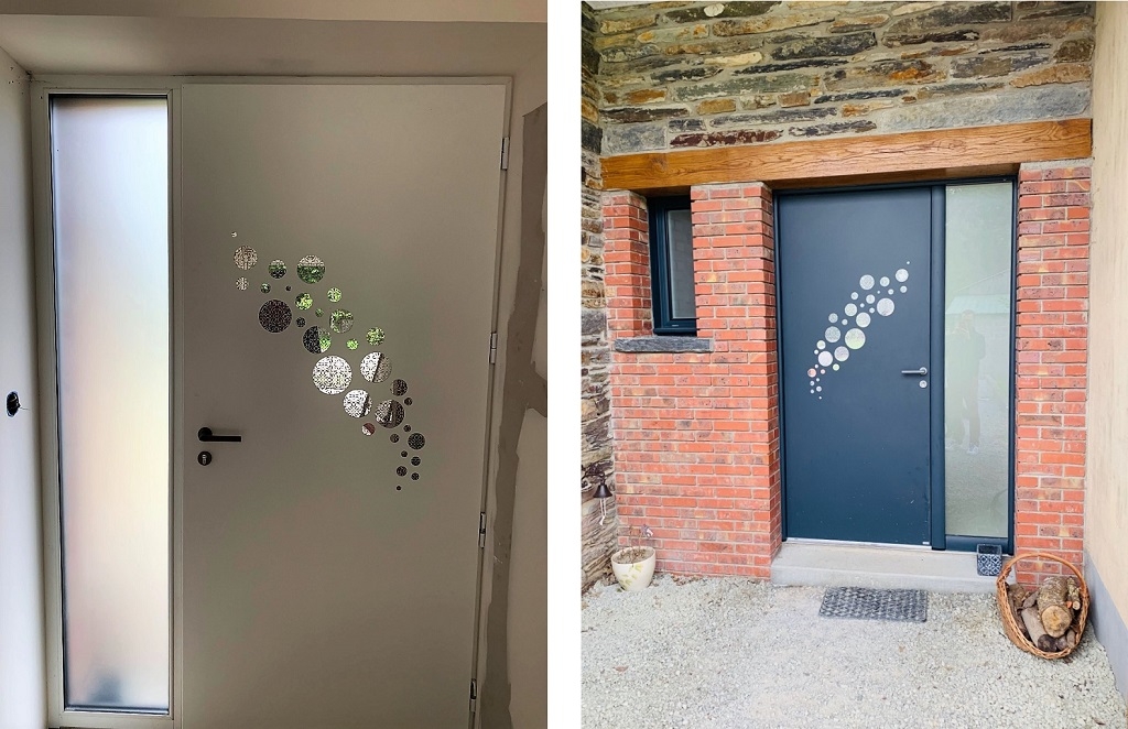 Pose d'une porte d'entrée