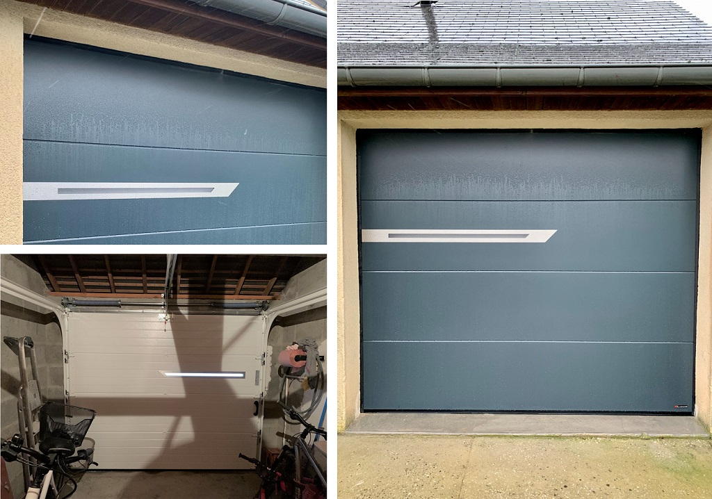 Consultez la chantier : pose d'une porte de garage