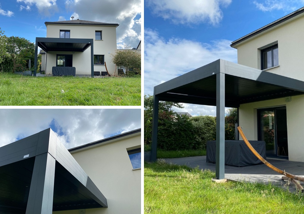 Consultez la chantier : pose d'une pergola