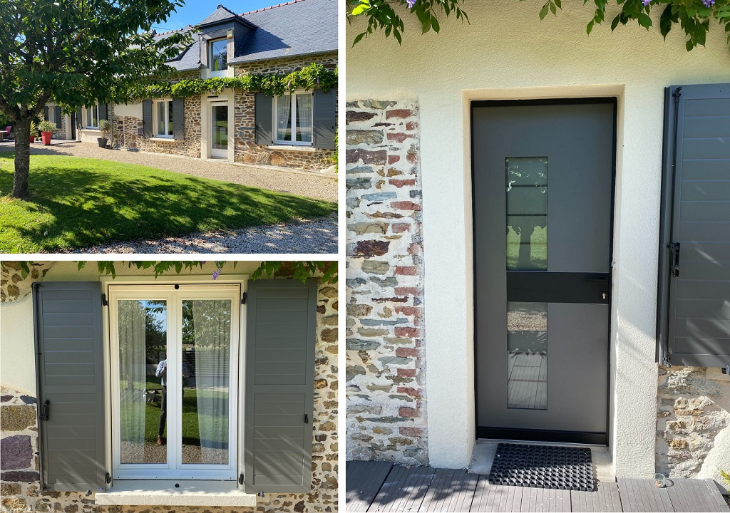 Consultez la chantier : pose de volets battants et d'une porte d'entrée