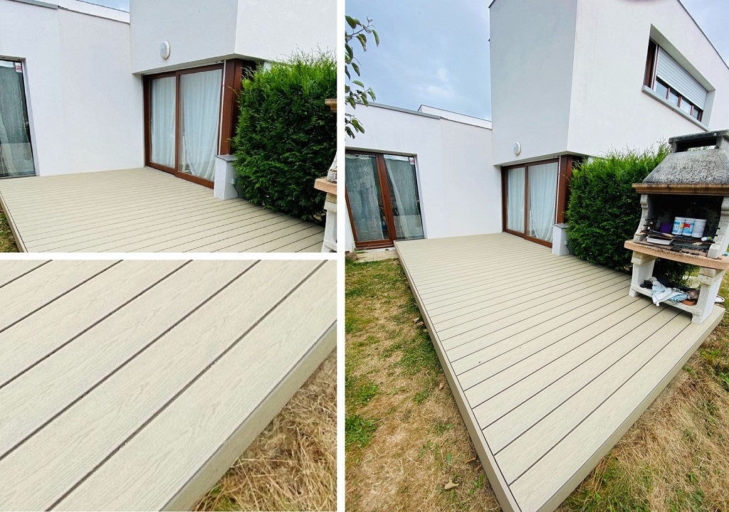 Consultez la chantier : terrasse en composite