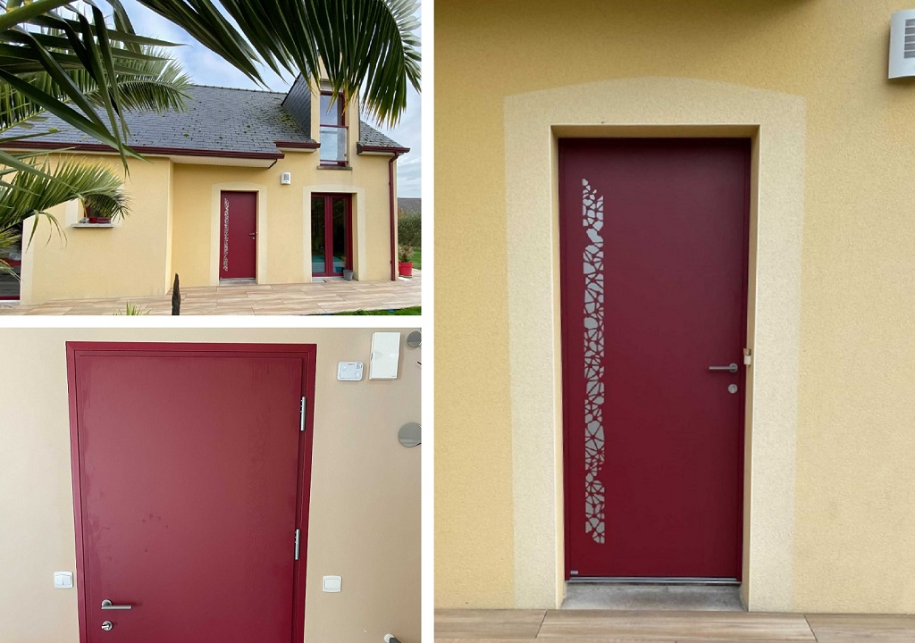 pose d'une porte d'entrée