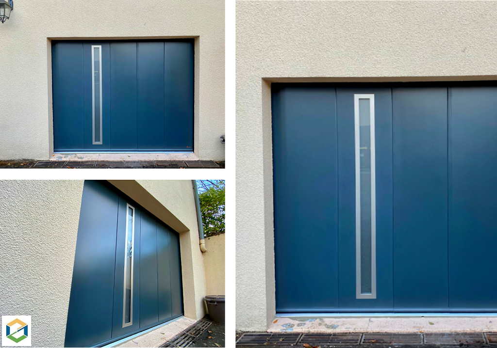 pose d'une porte de garage aludoor