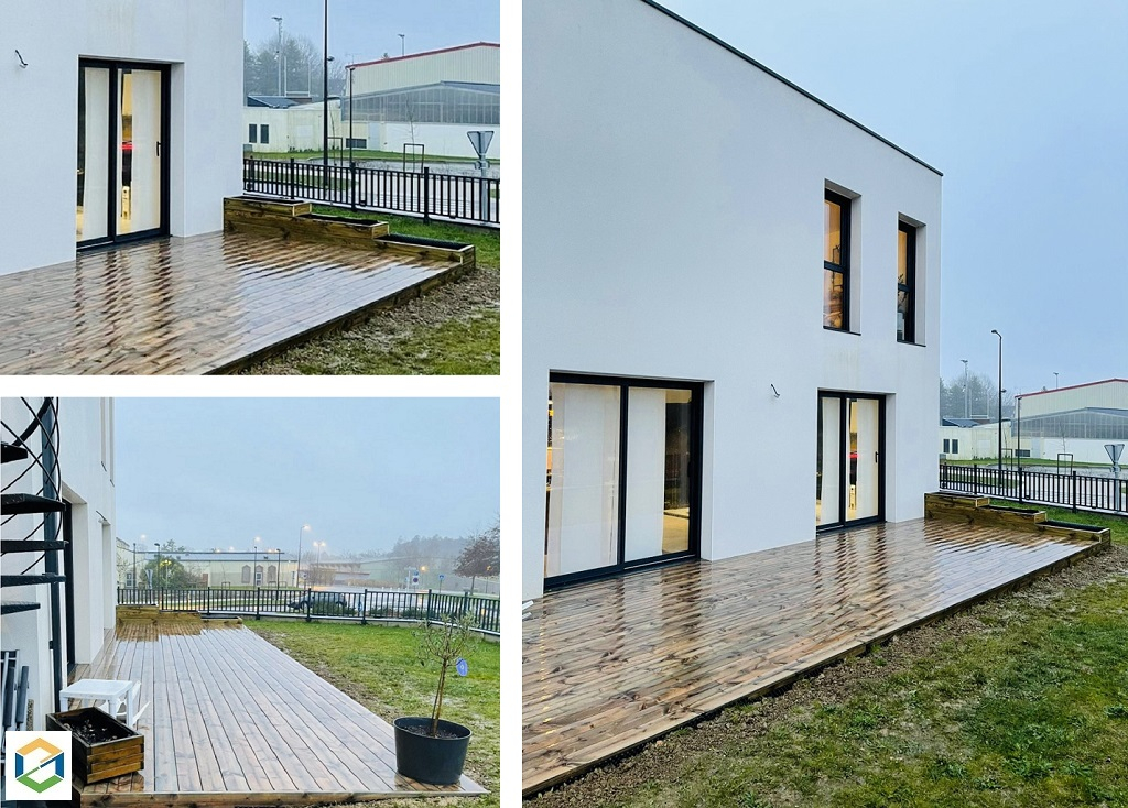 Consultez la chantier : pose d'une terrasse en bois