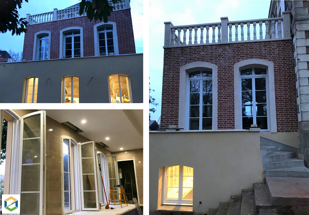 Consultez la chantier : pose de fenêtres et de volets roulants