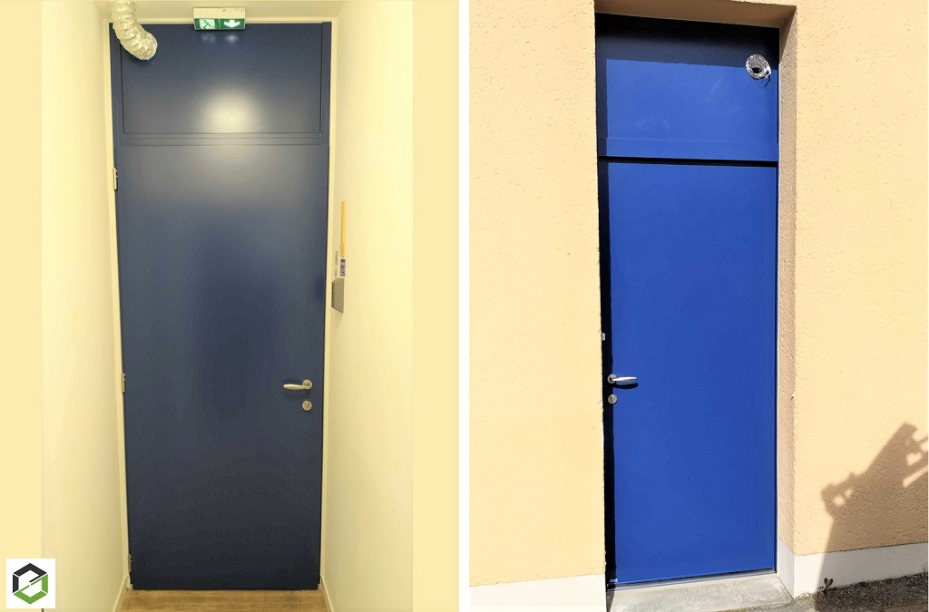pose d'une porte d'entrée secondaire bel'm à chantepie