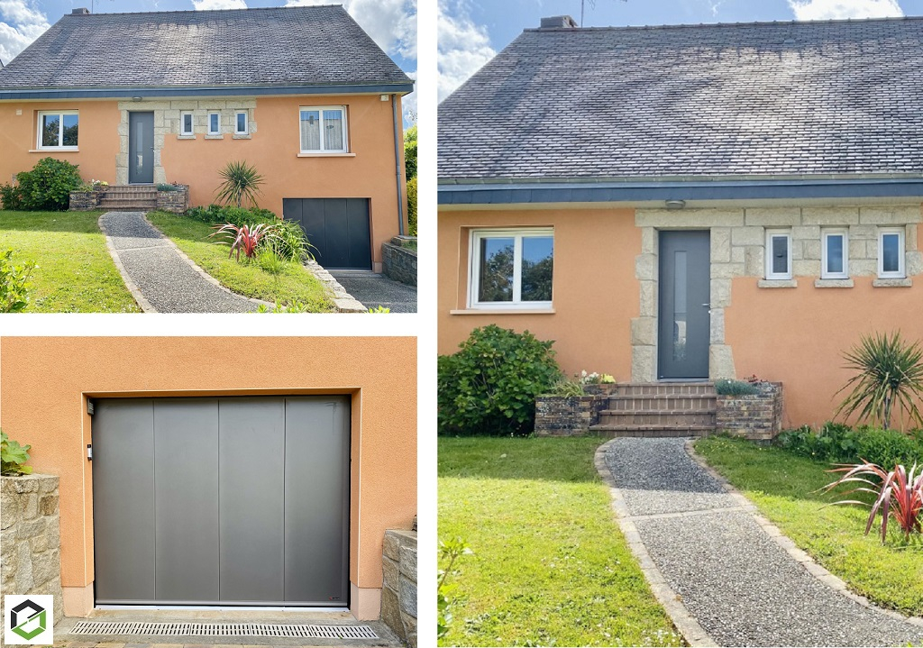 installation d'une porte de garage latérale