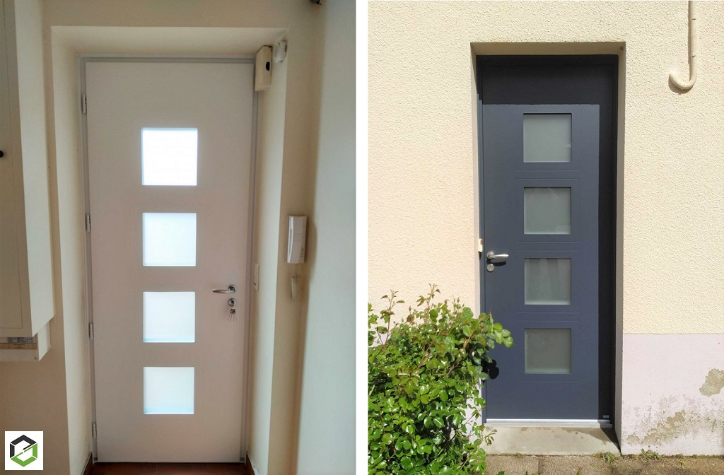 installation d'une porte d'entrée bel'm
