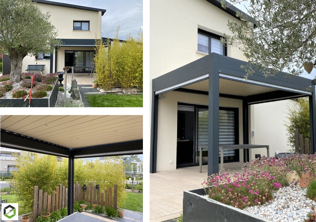 installation d'une pergola bioclimatique 