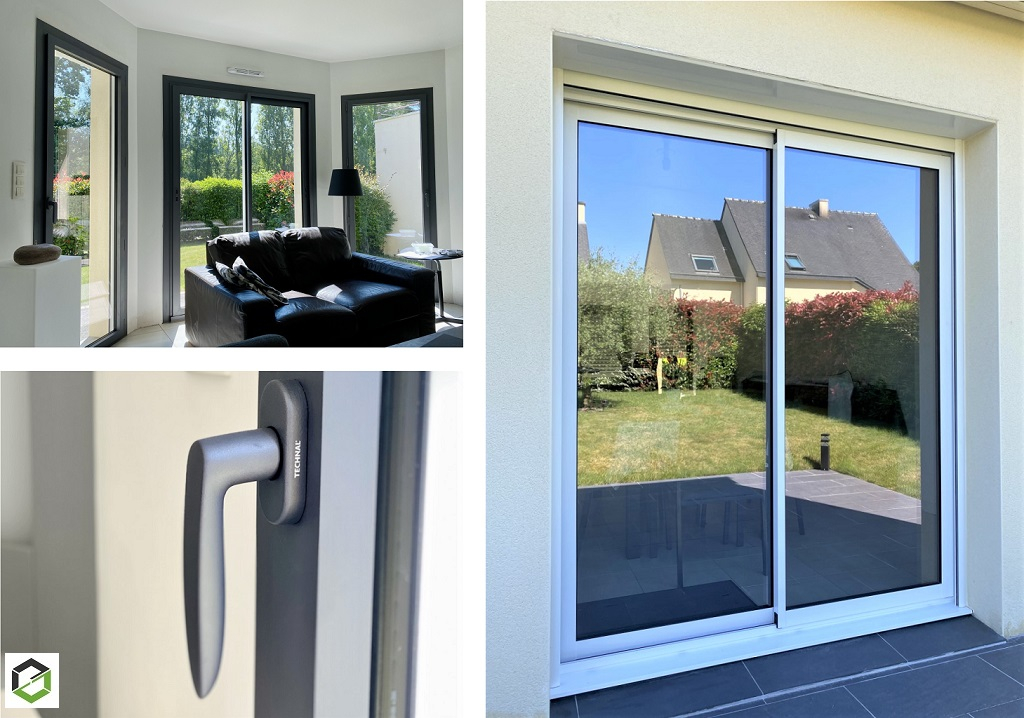 Consultez la chantier : installation d'ouvertures (fenêtres) coulissantes en aluminium