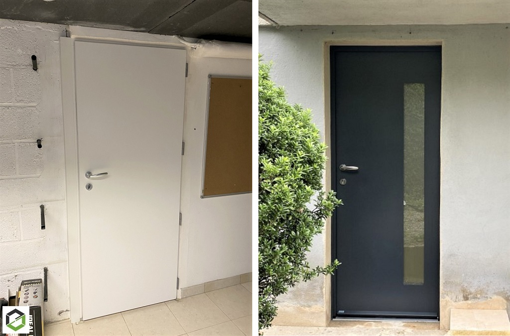 Portes d'entrées Bel'm en acier et en bois
