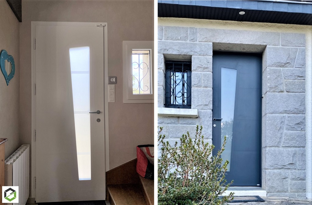 porte d'entrée aluminium bel'm experience