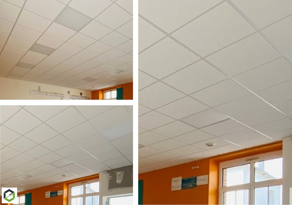 pose de faux plafond