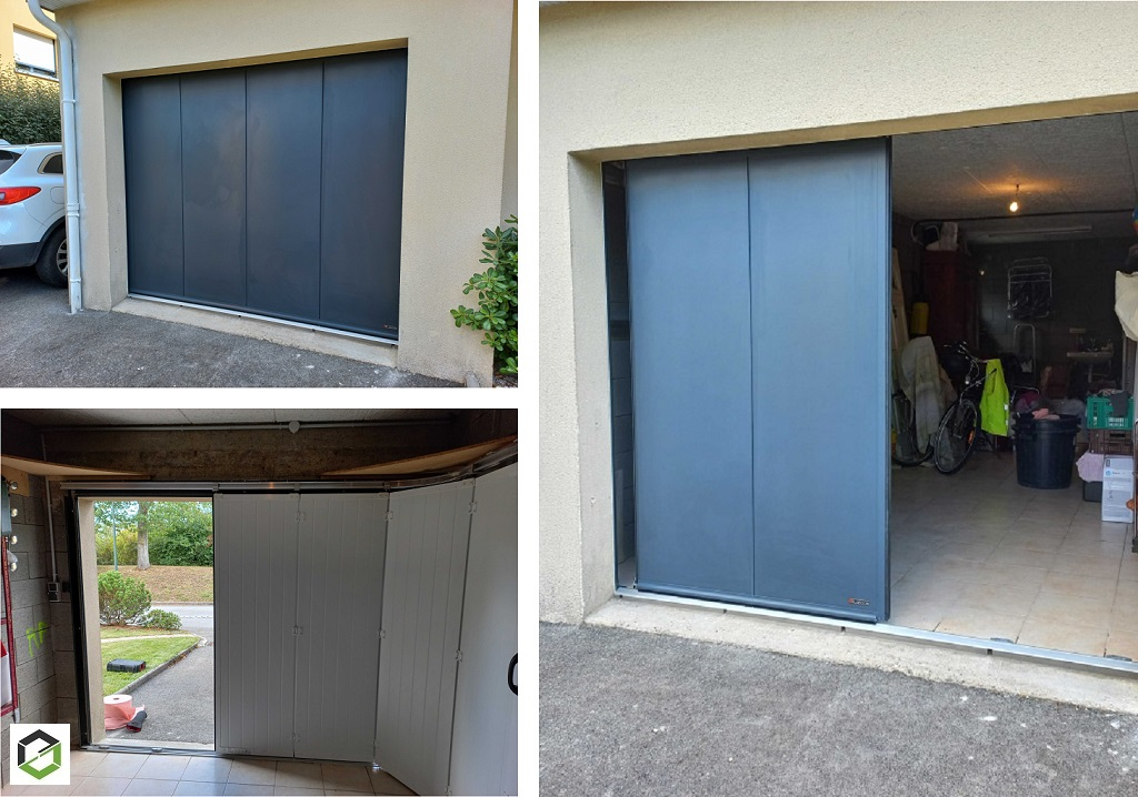 Consultez la chantier : pose d'une porte de garage latérale - entreprise rge