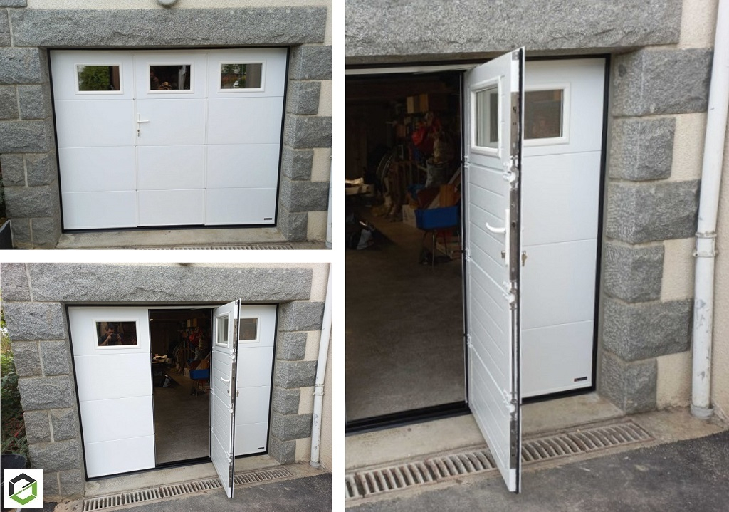 Consultez la chantier : porte de garage plafond - menuisier rge