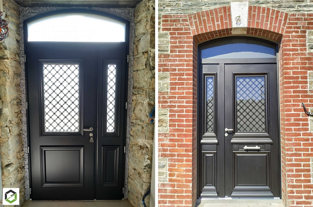 Consultez la chantier : pose d'une porte d'entrée mixte - menuisier rge