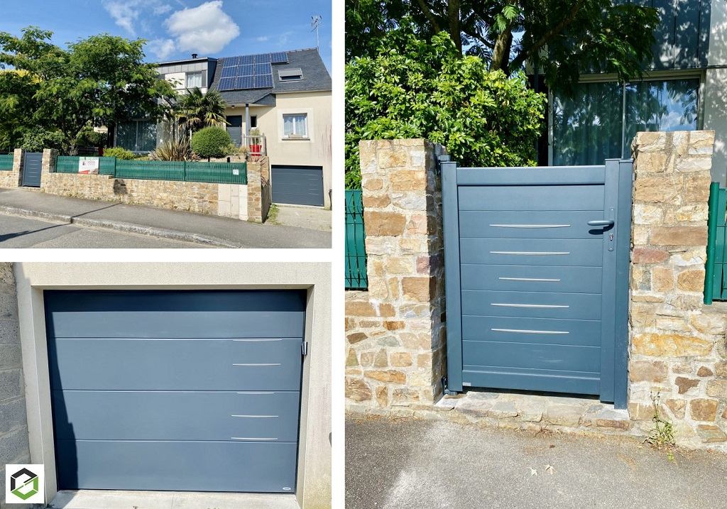 Consultez la chantier : pose d'une porte de garage et d'un portillon
