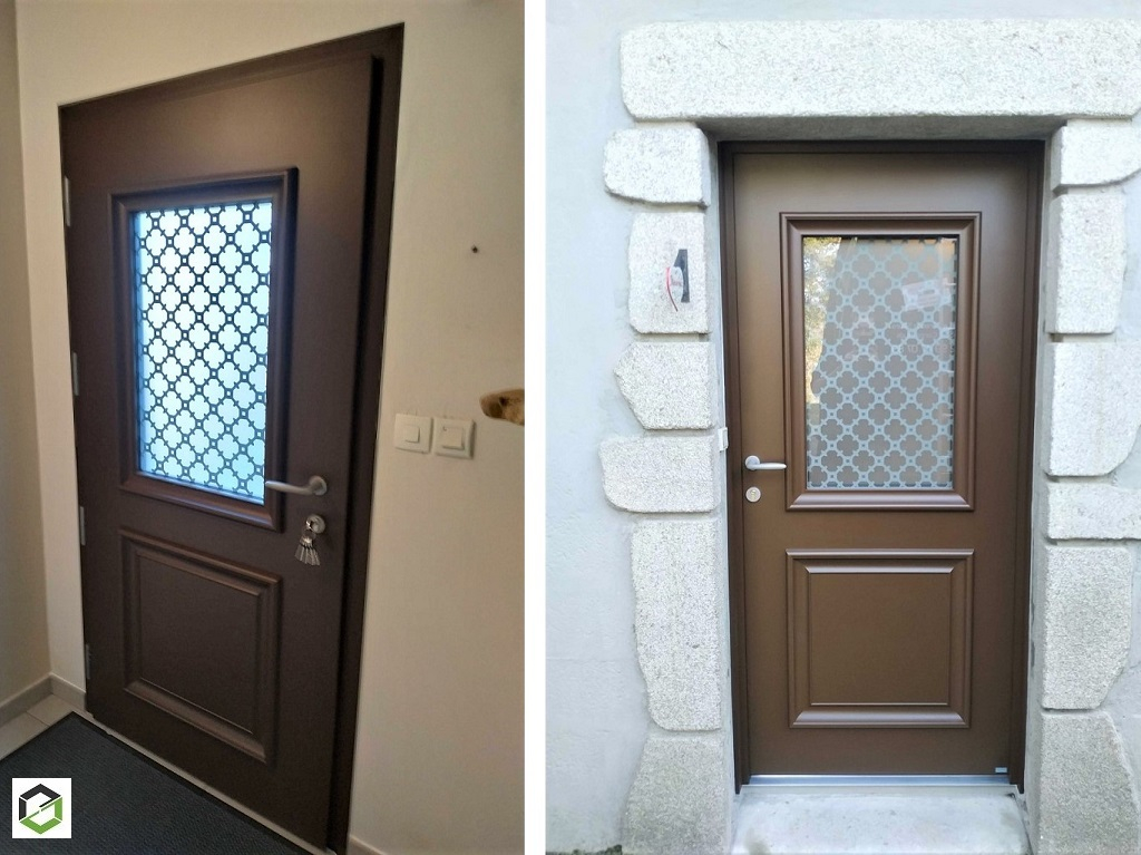 porte d'entrée en aluminium