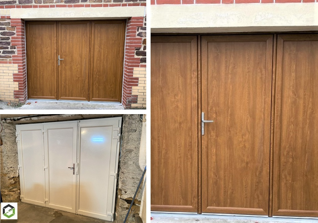 Porte de garage en pvc