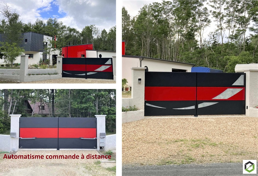 fourniture et pose d'un portail tschoppé motorisé