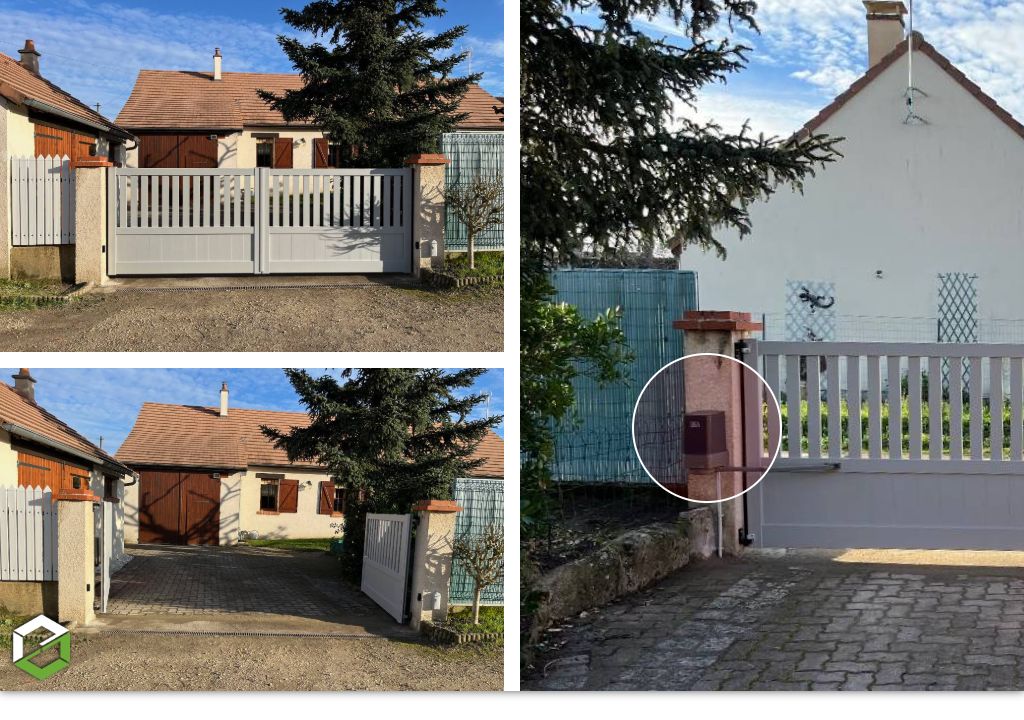 Fourniture et pour pose d'un Portail motorisé en aluminim à Romorantin Lanthenay (41210) (Loir et cher)-Loir et Cher (41)