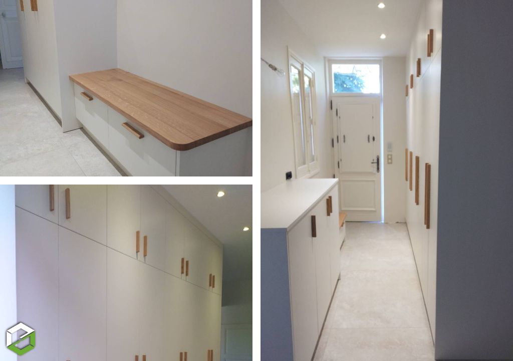 Meuble dressing placard d'entrée sur-mesure-Indre et Loire (37)