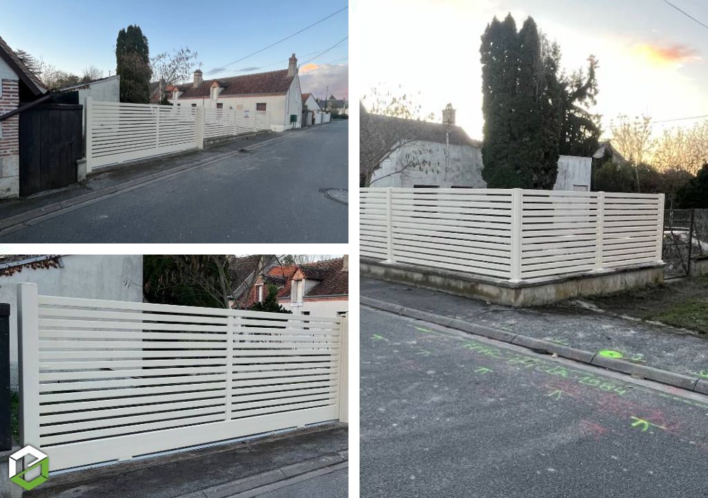 Pose d'un portail aluminium coulissant-Loir et Cher (41)