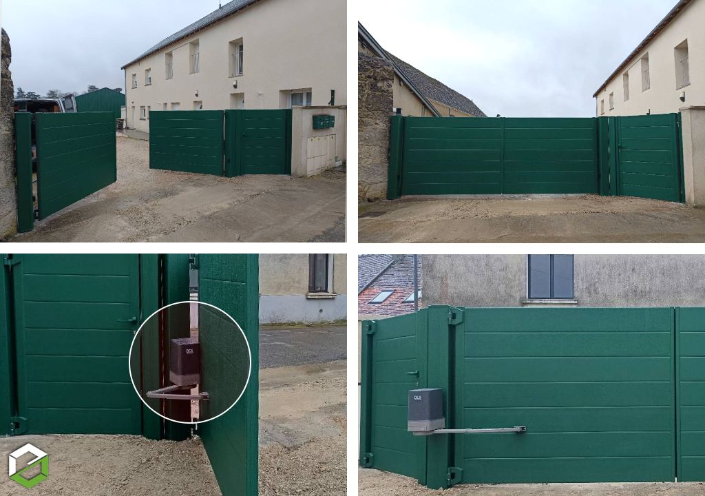 Fourniture et pose d'un Portail motorisé en aluminim CFP-Loir et Cher (41)