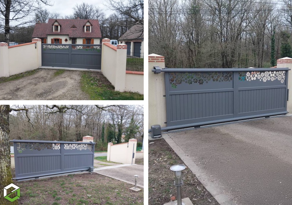 Installation d'un portail motorisé à Villefranche sur cher-Loir et Cher (41)